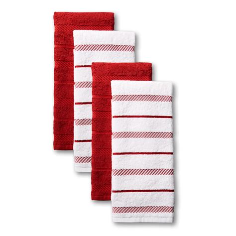 Get your chores done in style with the KitchenAid Albany Stripe Kitchen Towel 4 Piece Set. . Kitchenaid dish towels